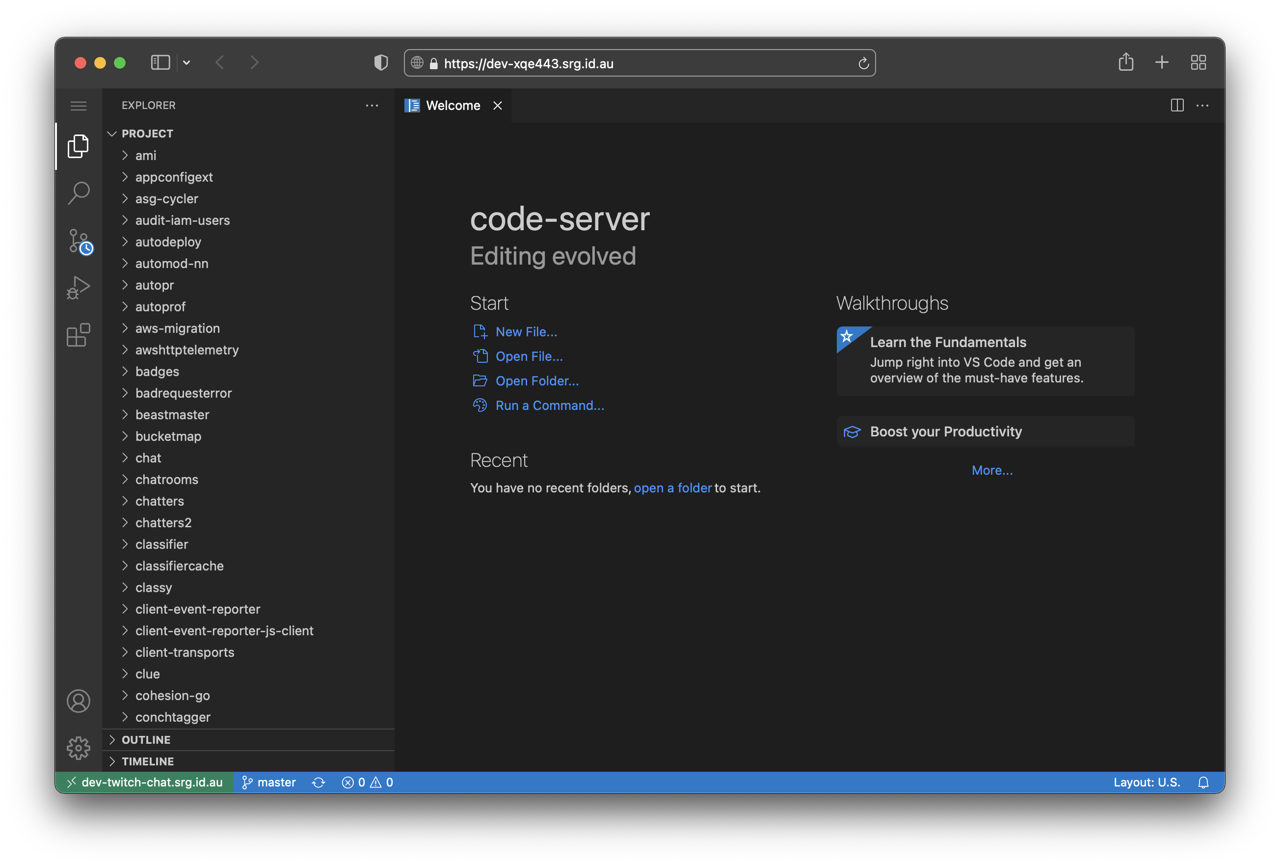 DevPlatform management console.