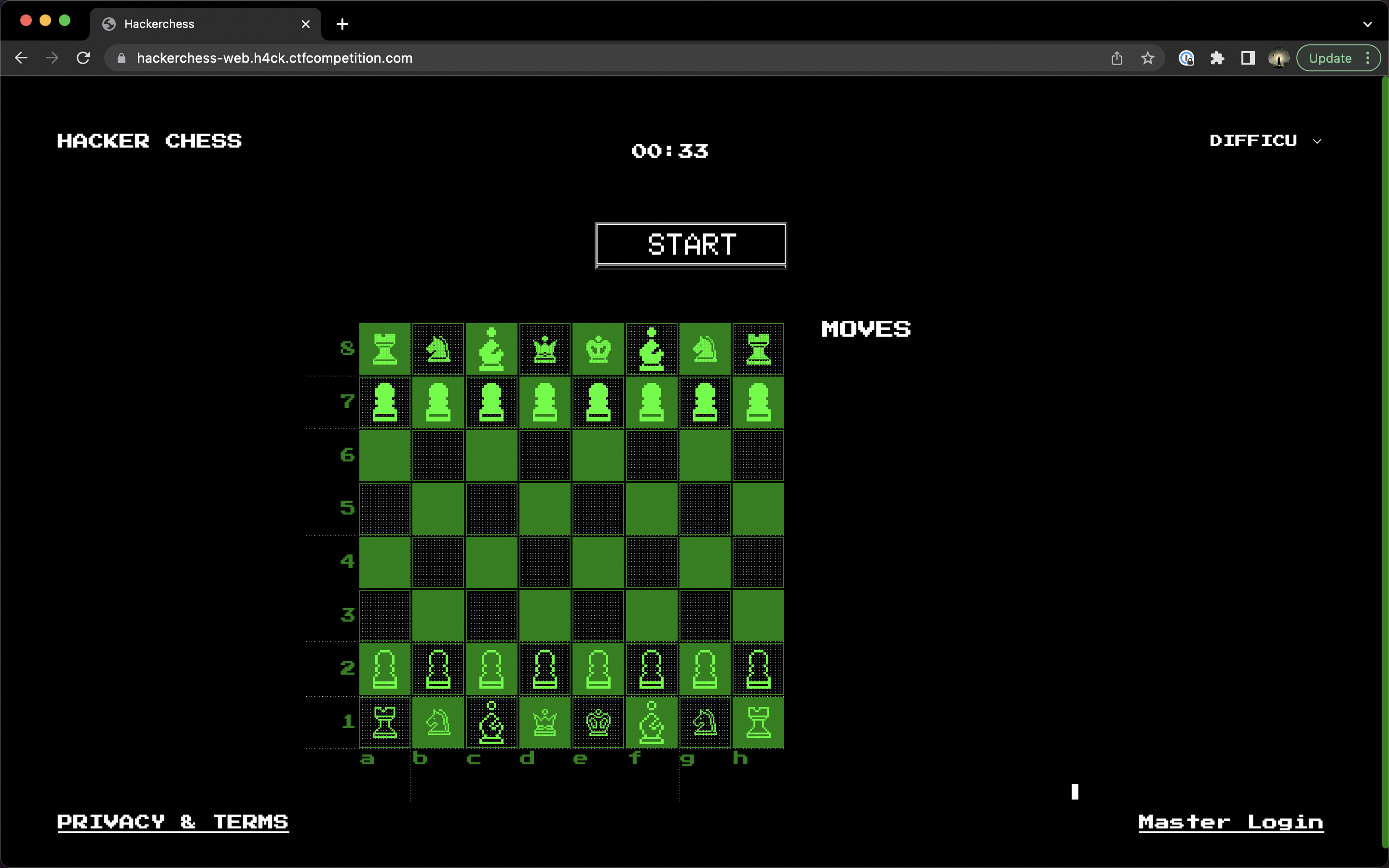 An online chess game website.