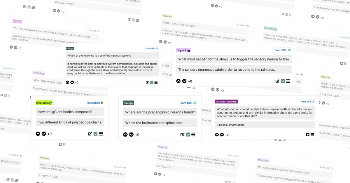 Cardz flashcard interface preview.
